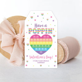 Étiquettes Cadeau Popping, balise Valentine de la
