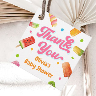 Étiquettes Cadeau Popsicle Prêt à pop Baby shower Merci