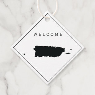 Étiquettes Cadeau Porto Rico Welcome Bag cadeau Mariage Weg Week-end