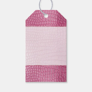 Étiquettes-cadeau Poster de animal Alligator rose