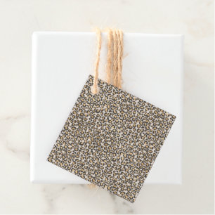 Étiquettes Cadeau Poster de animal Leopard Chic Neutral