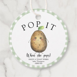 Étiquettes Cadeau Potato mignonne - Pop it! Quand elle éclaire !