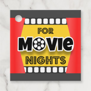 Étiquettes Cadeau Pour les soirées cinéma