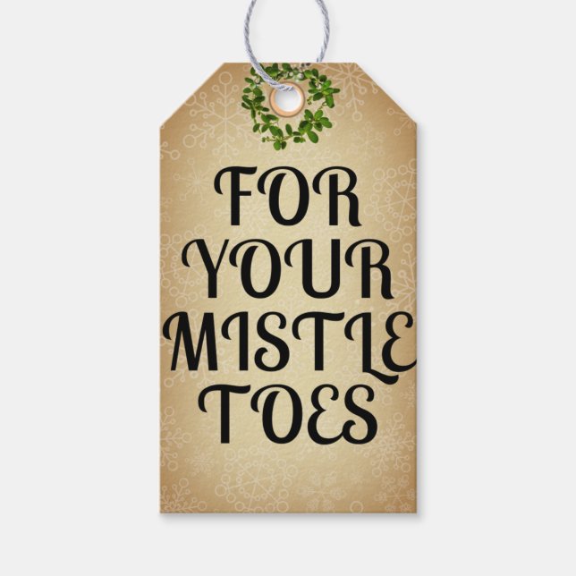 Étiquettes-cadeau Pour vos Mistletos (Devant)