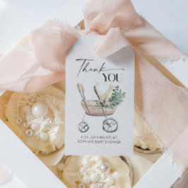 Étiquettes-cadeau Poussette bébé bohème unisexe Cadeau de naissance