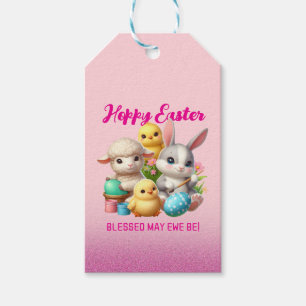 Étiquettes-cadeau Poussins De Pâques Mignonnes Poussins De Pâques Po