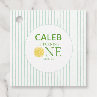 Étiquettes Cadeau Premier béguin Lemon Premier Anniversaire