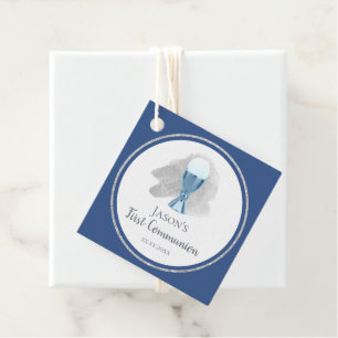 Étiquettes Cadeau Premier garçon communion