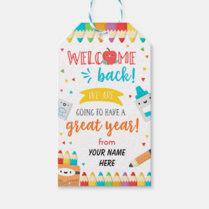 Étiquettes-cadeau Premier jour de l'école Bienvenue à l'école 