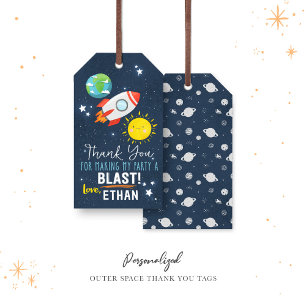 Étiquettes-cadeau Premier Voyage Autour De La Lune Anniversaire Merc