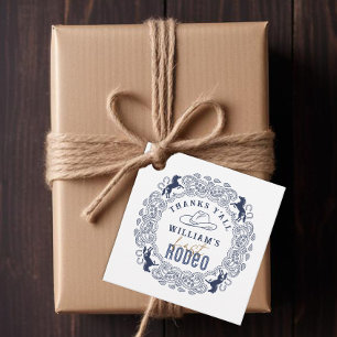 Étiquettes Cadeau Premières Rodéo Anniversaire Merci Favoriser Tags 