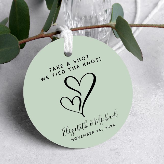 Étiquettes Cadeau Prenez Une Tournée Nous Avons Lié Le Mariage De Sa (Créateur téléchargé)