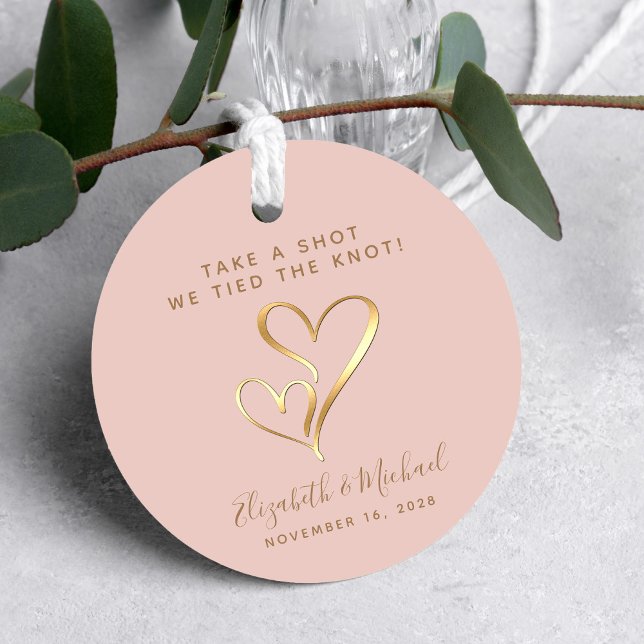 Étiquettes Cadeau Prenez Une Tournée Nous Avons Lié Le Mariage D'Or  (Créateur téléchargé)