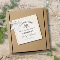 Preppy Yellow Tennis Chic Baby shower Merci
