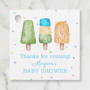 Étiquettes Cadeau Prêt à pop Baby shower été garçon Faveurs