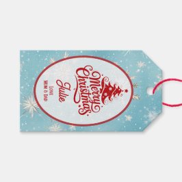 Étiquettes-cadeau Pretty Snowflakes Christmas