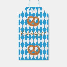 Pretzels personnalisés Oktoberfest bavarois bleus
