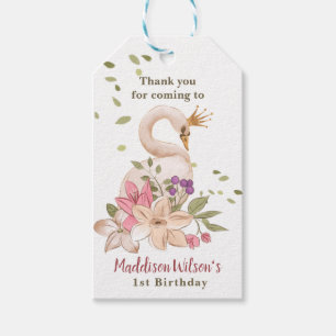 Étiquettes-cadeau Princess Swan Anniversaire/ Baby shower Tags cadea