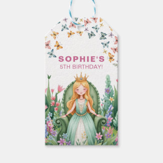 Étiquettes-cadeau Princesse Anniversaire Forêt Enchantée