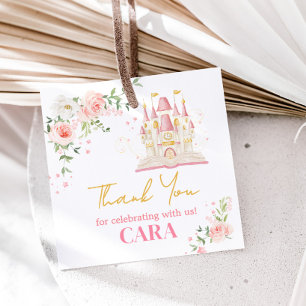 Étiquettes Cadeau Princesse Il était une fois un Carré d'anniversair