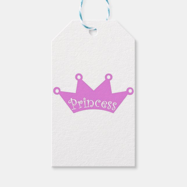 Étiquettes-cadeau Princesse Tiara Crown (Devant)