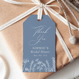Étiquettes-cadeau Privilégier la Fête des mariées de Fleur sauvage p