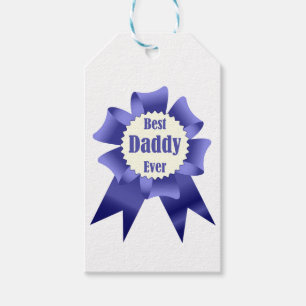 Étiquettes-cadeau Prix Best Daddy Ever pour le Père