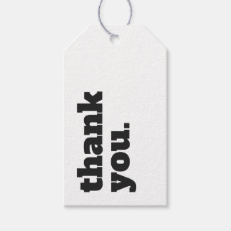 Étiquettes-cadeau Prix simple minimaliste d'affaires noir et blanc