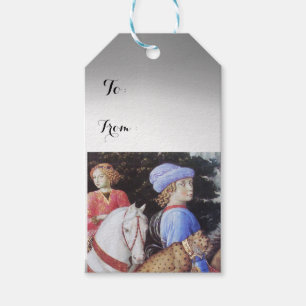 Étiquettes-cadeau Procession de Magus Melchior, Cheval, Chat sauvage