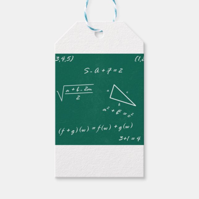 Étiquettes-cadeau professeur de mathématiques algebra geek (Devant)