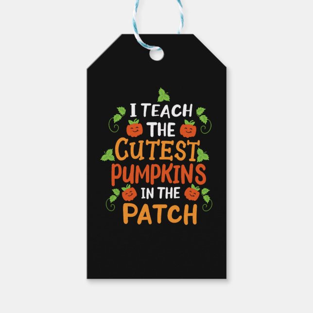 Étiquettes-cadeau Professeur Halloween Citrouille Costume d'Hallowee (Devant)