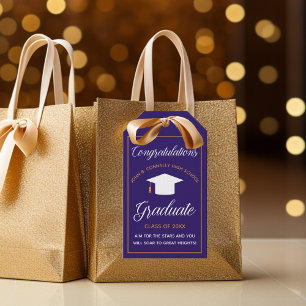 Étiquettes-cadeau Purple Félicitations Diplômé sur mesure