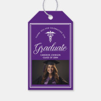 Purple White Médicale School Photo Party