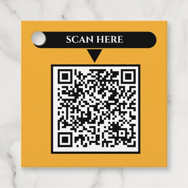 Étiquettes Cadeau QR Code métier (Devant)