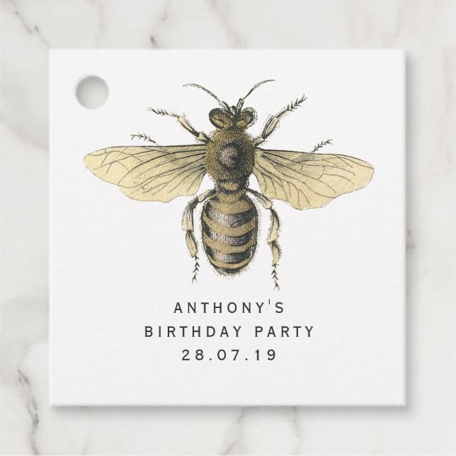 Étiquettes Cadeau Queen Bee (Devant)