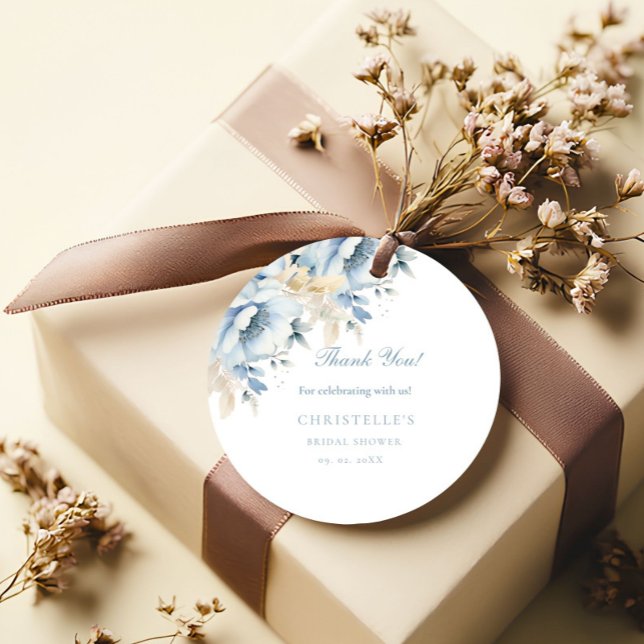 Étiquettes Cadeau Quelque chose de bleu avant de faire la douche nup (Créateur téléchargé)