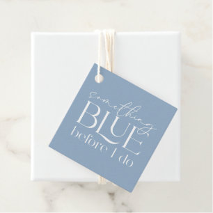 Étiquettes Cadeau Quelque chose de bleu avant que je fasse la Baby S