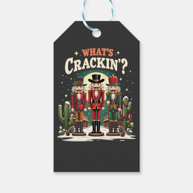Étiquettes-cadeau Qu'est-ce que Cactus Cactus Cactus Noël drôle (Devant)