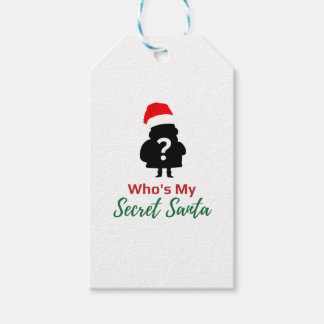 Étiquettes-cadeau Qui est My Secret Père Noël