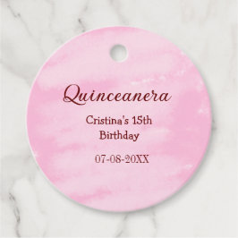 Étiquettes Cadeau Quinceanera anos 15e anniversaire ajouter nom text