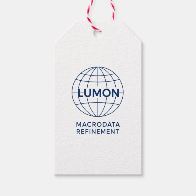 Étiquettes-cadeau Raffinage de macro-données Lumon (Devant)