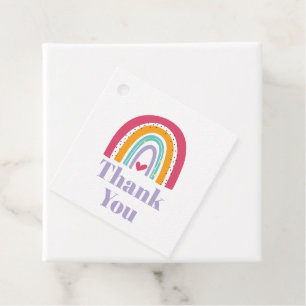 Étiquettes Cadeau Rainbow Bright Birday Party
