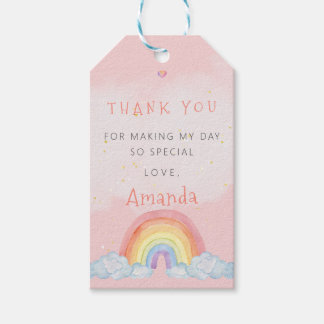 Étiquettes-cadeau Rainbow Merci Anniversaire Fête Favoriser les étiq