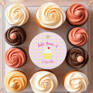 Étiquettes Cadeau Ramenez chez vous un gâteau de fête d'anniversaire