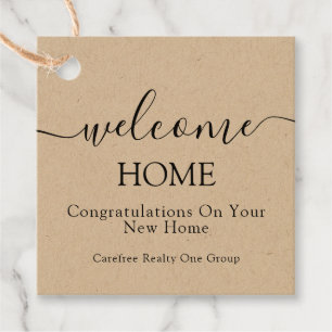 Étiquettes Cadeau Réalisateur Home Welcome