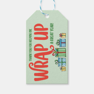 Étiquettes-cadeau Realtor Pop-By Terminer l'année Noël Décembre