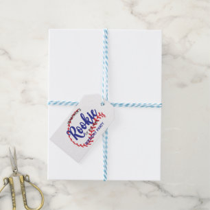 Étiquettes-cadeau Recrue de l'année Baseball 1er anniversaire