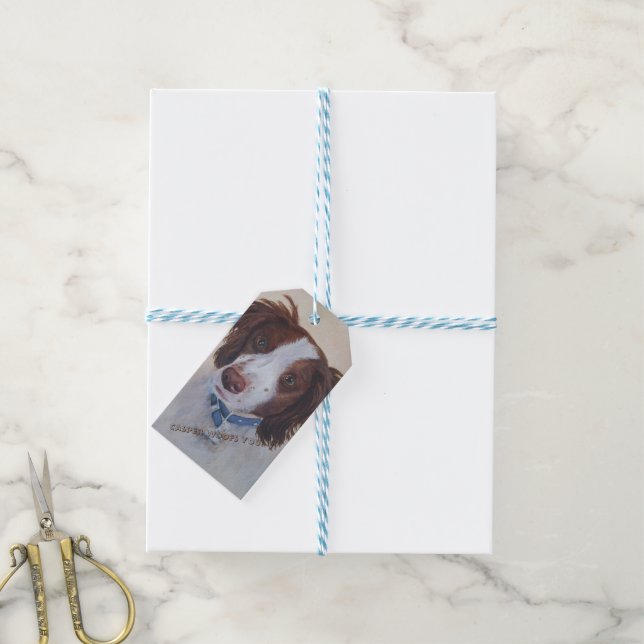 Étiquettes-cadeau RÉCUPÉRATION Brown ET BLANCHE | BALISE CADEAU (Avec de laficelle)