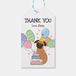 Étiquettes-cadeau Red Brussels Griffon Chien Anniversaire Favoriser