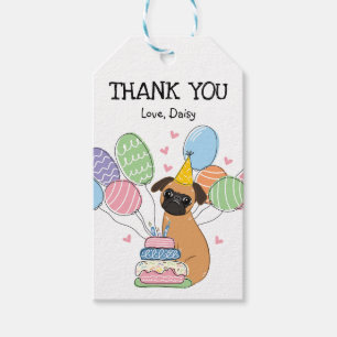 Étiquettes-cadeau Red Brussels Griffon Chien Anniversaire Favoriser